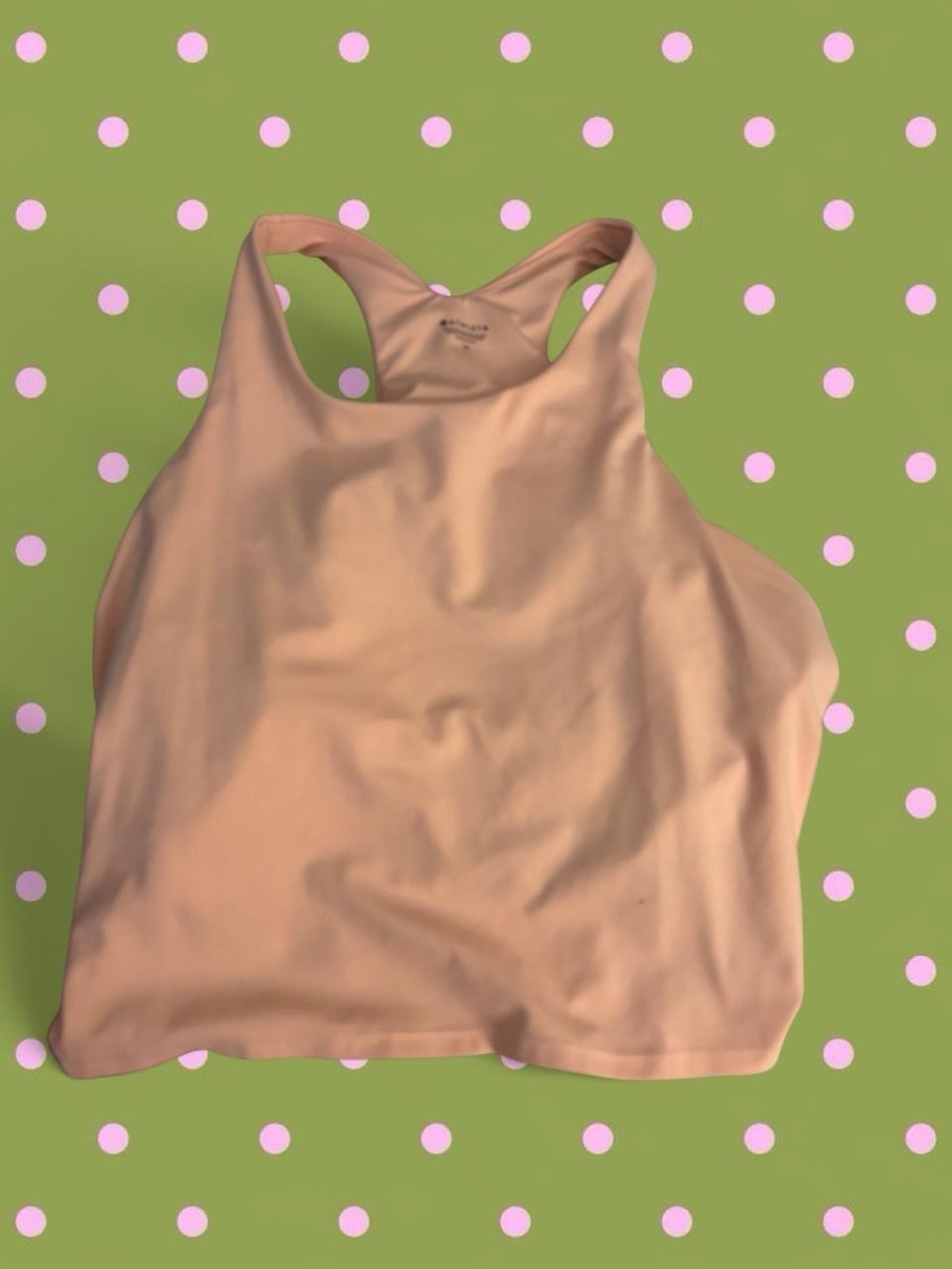 Athleta Peach Racerback Sports Tank - Soft Peach